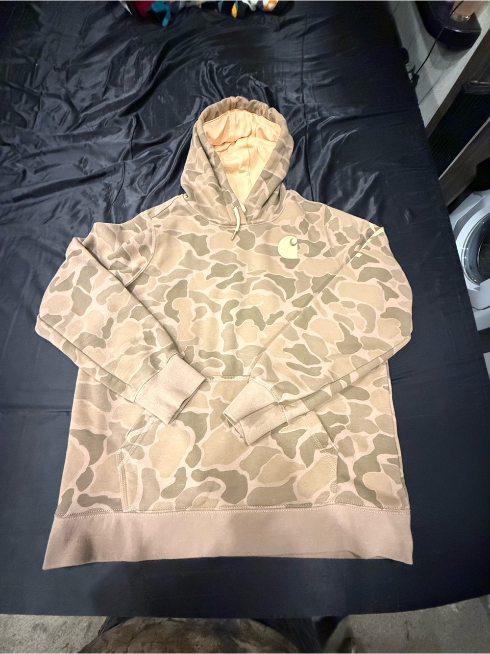 Carhartt Camo Pullover Hoodie in Tan and Beige